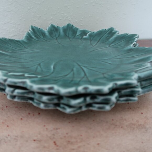 3 Vintage Woodfield by Steubenville Sea Foam Blue/Green Salad Plates - Picture 5 of 5